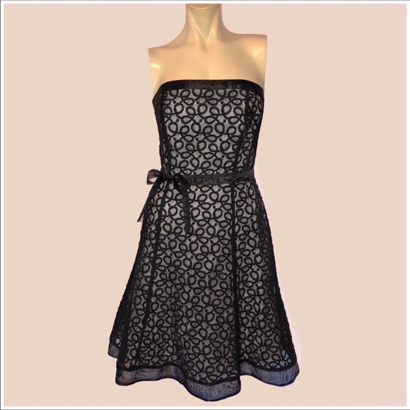White House Black Market Dresses & Skirts - White House Black Market Lace Overlay Dress